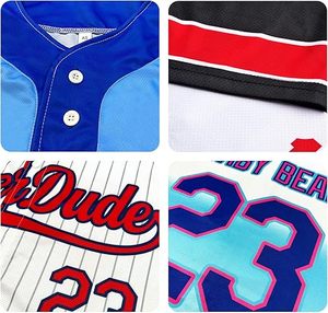 Camisetas y Uniformes de Béisbol Personalizados - Camisetas Personalizadas para Mujer y Hombre Diseña Tu Propia Camiseta 100% Poliéster que Absorbe la Humedad - Product Image 4