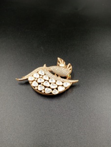 Broche Paon de Luxe Amaira Jewels en Argent 925 avec Diamant, Sertissage Pavé, Pierre Principale Taille Poire, Bijoux Fins Unisexe, Cadeau, Pierre Centrale - Product Image 6