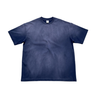เสื้อยืดผู้ชายสไตล์วินเทจทรงโอเวอร์ไซส์ ผ้าฝ้าย 100% แขนสั้น คอกลม ทรงหลวม สตรีทแวร์ โลโก้ด้านหน้า เป็นมิตรต่อสิ่งแวดล้อม - Product Image 4