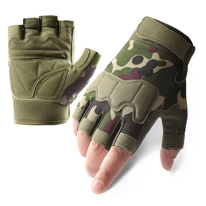 Custom Summer Outdoor Sport Half Finger Tactical <b>Gloves</b> Cycling Soft Elastic Breathable Riding Bicycle Leather Tactical <b>Gloves</b> - Product Image 5