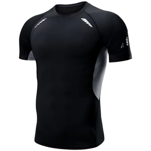 Camiseta de Compresión de Manga Corta para Hombre, para MMA, Rashguard, Entrenamiento de BJJ, Secado Rápido, Ropa Deportiva, Impresión por Sublimación, OEM - Product Image 1
