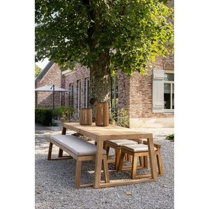 outdoor garden <b>table</b> dining <b>bistro</b> USA teak wood made in indonesian furniture solid wood - Product Image 1
