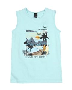Camiseta sin Mangas de Verano para Niños, de Alta Calidad, Transpirable, 100% Algodón, Informal, con Logotipo Personalizado - Product Image 1