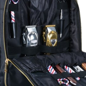 Portable Barber <b>Backpack</b> With Multiple Pockets For <b>Tools</b> And Accessories Black - Product Image 6