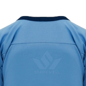 Jersey Ligero de Hockey sobre Hielo para Hombre, Antibacterial, con Estampado Frontal, 100% Poliéster, Cuello en V, Mangas Largas, Nombre del Equipo Personalizado, Servicio OEM - Product Image 5