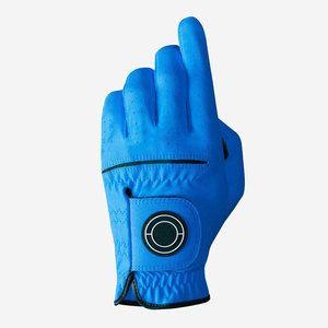 Mejora tu juego: Experimenta la precisión en el golf con los guantes de golf de lujo que presentamos: guantes de golf de cuero PU azul. - Product Image 2
