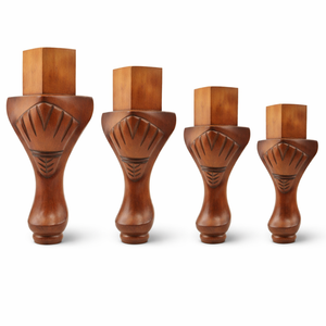Wholesale Handcrafted Solid Wood <b>Sofa</b> <b>Legs</b> Carved Vintage Furniture <b>Replacement</b> Feet Hardware Kit Heavy Duty Easy Installation - Product Image 3