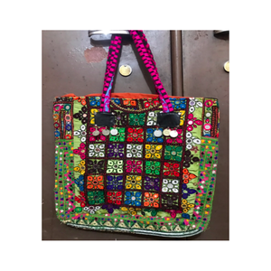 Sac fourre-tout Banjara fait main, style ethnique brodé bohème, sac à bandoulière pour femmes, usage quotidien - Product Image 4