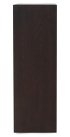 Console moderne de luxe en teck pour entrée, couloir ou salon d'appartement étroit, couleur brun foncé