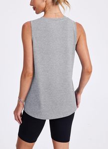 Camiseta sin Mangas Básica Premium para Mujer, Ligera, Transpirable, de Algodón, Informal, para Verano, Venta al por Mayor, Ropa de Moda - Product Image 5