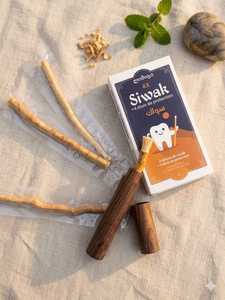 Bâtonnets de Miswak Herbal Premium pour Nettoyage Dentaire Naturel, Pack de 4 avec Support en Bois, Soin Haleine Fraîche, En Vente en Ligne - Product Image 2