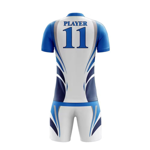 Uniforme de Fútbol Ligero y Transpirable de Manga Corta 100% Poliéster, Precio Económico al por Mayor, Impresión Digital de Alta Calidad Personalizada - Product Image 3