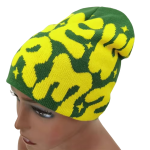 Bonnet en acrylique tricoté unisexe personnalisé avec logo jacquard, chaud pour l'hiver, style streetwear, pour usage quotidien - Product Image 5