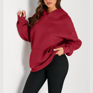 Sudadera con Capucha de Punto de Invierno de Alta Calidad para Mujer, Transpirable, de Secado Rápido, Hombros Caídos, Corte Ajustado, 100% Algodón, Logotipo Frontal - Product Image 4