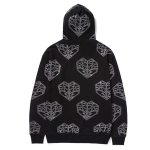 Sweat à capuche vintage délavé à l'acide pour homme, coupe classique, en molleton de coton épais, personnalisable OEM - Product Image 4