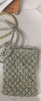 Pochette brodée de perles en résine noire, faite à la main, motif floral artisanal, design complexe, sacs pour femmes> Sacs à main