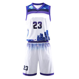Maillots de sport 100% polyester à prix abordable, livraison rapide, fournisseur d'uniformes de match pour clubs, maillot de basketball personnalisé avec initiales et numéro - Product Image 5