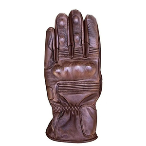 Gants de moto en cuir antichoc antidérapants compatibles écran tactile avec fermeture auto-agrippante pour la route et les activités de plein air - Product Image 2
