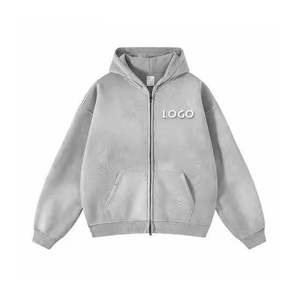 USA & <b>UK</b> Customize Color & Design Offer Zipper Up Hoodie 100% Cotton Printed & Embroidery Logo Acid Washed <b>Hoodies</b> Manufactures - Product Image 6