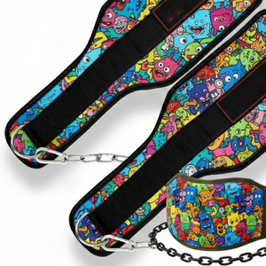 Cinturón de Neopreno Personalizado con Estampado y Cadena para Levantamiento de Pesas, Soporte Lumbar, Cinturones de Sublimación para Gimnasio y Levantamiento de Pesas con Barra - Product Image 4