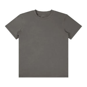 Almitaf 2026 Oversized Custom Design Fashion Men's <b>T</b>-<b>Shirt</b> Front Logo Breathable <b>Polyester</b>/Cotton Casual Jersey OEM O-Neck 340g - Product Image 2