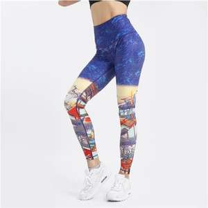 Leggings de yoga et de fitness pour femmes, taille haute, respirants, antibactériens, sans couture, pour la course à pied et la salle de sport - Spandex/Polyester, Leggings de sport BY BS - Product Image 2