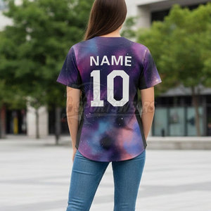 เสื้อซอฟต์บอลโพลีเอสเตอร์รีไซเคิลที่ยั่งยืน สำหรับแบรนด์กีฬาที่เป็นมิตรกับสิ่งแวดล้อม และกิจกรรมทีมบริษัท - Product Image 6