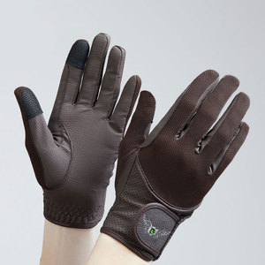 Gants d'équitation haut de gamme avec service OEM, dos extensible, grip renforcé et fermeture confortable au poignet - Product Image 1