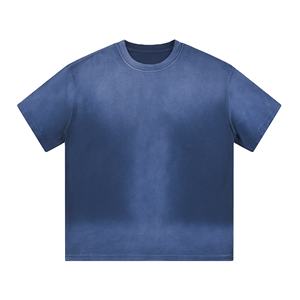 T-shirts imprimés oversize blancs pour hommes, style vintage High Street, en jersey respirant polyester/coton, coupe décontractée - Product Image 1