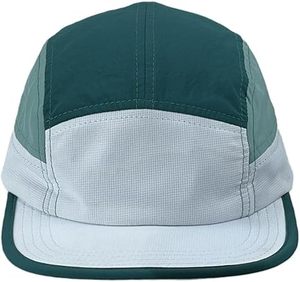 Gorra de Béisbol Unisex de 5 Paneles, Tejido de Malla Transpirable e Impermeable, Ajustable con Cierre a Presión, Diseño de Bloques de Color, para Uso Casual al Aire Libre - Product Image 5