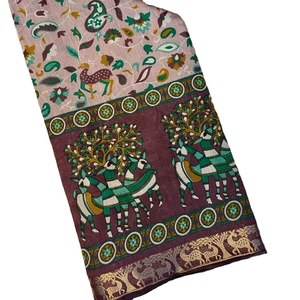 Nuevo diseño de alto atractivo y tela de seda con tejido de Sari para mujer para fiesta de boda, Sari de seda manglagiri - Product Image 3