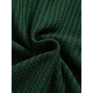 Camiseta de Manga Corta para Hombre, Tejida en Poliéster, Color Sólido, Secado Rápido, Estilo Casual, Largo Regular, Verde Oscuro - Product Image 6