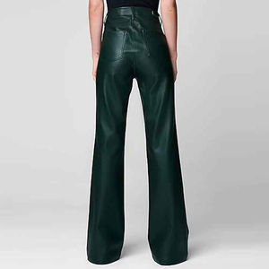 Pantalones de Vestir Elegantes para Mujer, Cintura Alta, Cuero Sintético PU, Resistentes al Viento y Transpirables, Ideales para Uso Casual y Formal - Product Image 6