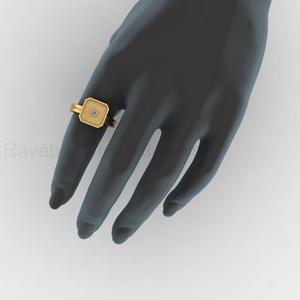High Quality 925 Sterling Silver 14K Gold Plated Octagon 10mm <b>Blank</b> Bezel Setting DIY Resin Keepsake Jewelry Findings Custom - Product Image 4
