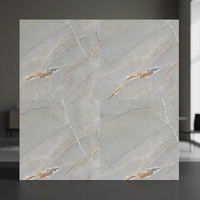Autocollant pour carreaux de marbre imperméable à l'eau Matt Marble 30x30cm Design de salon auto-adhésif
