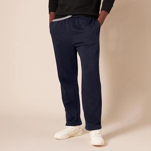 Pantalones Deportivos de Felpa para Hombre, Color Azul Marino, con Cintura Elástica y Dobladillo Abierto, Pantalones Casuales para Gimnasio - Product Image 6