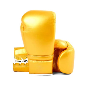 Conjunto de Guantes de MMA de Piel Genuina para Sparring, con Cordones Negros y Logotipo Personalizado, con Suela de Goma - Product Image 3
