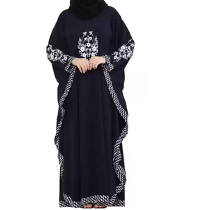 Nouvelle Arrivée Kimono de Luxe Brodé Style Parapluie Papillon Traditionnel Abaya Robes Modestes Respirantes - Product Image 1