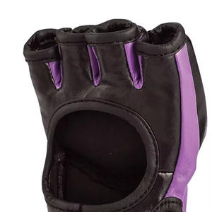 Gants de boxe professionnels pour hommes à paume ouverte pour MMA, sparring, kickboxing, Muay Thai, sac de frappe, en cuir synthétique respirant et anti-humidité - Product Image 4