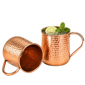 Taza Moscow Mule de Cobre Puro, Hecha a Mano, Martillada, para Cócteles y Cerveza, con Logotipo Personalizado, Venta al Por Mayor - Product Image 3