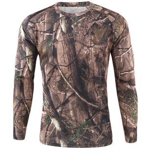 Men's Long Sleeve Camouflage Hunting Shirt Moisture-Wicking Polyester Quick Dry Outdoor Top Spring Wear - Product Image 4