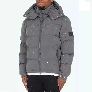 Wholesale Men's Winter Puffer <b>Coat</b> High Quality Waterproof Plus Size Warm Thick Hood Canvas Jacket <b>Vintage</b> Zipper Closure Duck - Product Image 1
