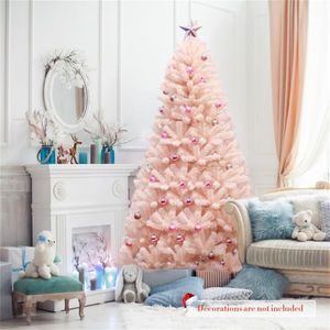 7ft Pink Hinged Full Fir Christmas <b>Tree</b> with Metal <b>Stand</b> Artificial Christmas <b>Tree</b> - Product Image 5