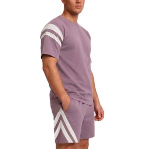 Ensembles 2 pièces d'été décontractés pour hommes : shorts et t-shirts à manches courtes, motif uni, respirants et légers, vente en gros - Product Image 4