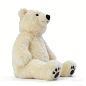 customized Cream Polar Bear Plush Toy 51cm-99cm Soft Stuffed Animal Unisex Gift <b>for</b> Kids Ages 8-13 Years - Product Image 2