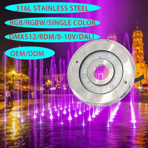 ไฟ LED ใต้น้ำสีสันสดใส RGB 48W กันน้ำ IP68 รูปทรงสี่เหลี่ยม ปรับความสว่างได้ CRI90 สำหรับสระว่ายน้ำ น้ำพุ โครงการจัดแสงภูมิทัศน์ - Product Image 4