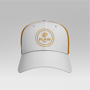 Gorra de Béisbol Premium Blanca y Dorada – Gorra Deportiva Ajustable de 6 Paneles con Logotipo Bordado - Product Image 4