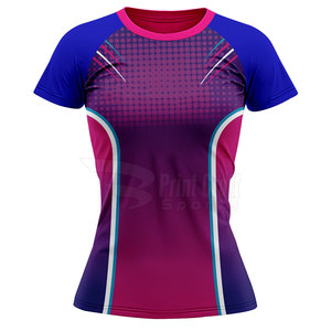 Sports Wear Breathable Women O-Neck Softball <b>Shirts</b> Eco Friendly New Design O-Neck Softball <b>Shirts</b> - Product Image 1
