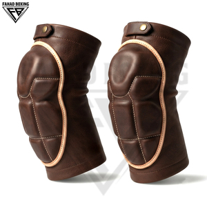 Genouillères en cuir véritable de qualité supérieure, tendance et robustes, pour le travail et la construction, avec rembourrage confortable – Nouveau modèle du fournisseur - Product Image 1