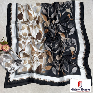 Fabricante de Bufandas de Satén Estampadas Personalizadas, Marca Privada, Logotipo Personalizado, Promoción Corporativa, Tela Suave de Lujo - Product Image 3